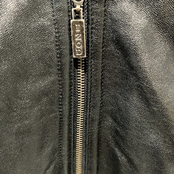IZOD Men's Black Leather Jacket
